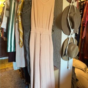 Anthropologie Peach Maxi Dress